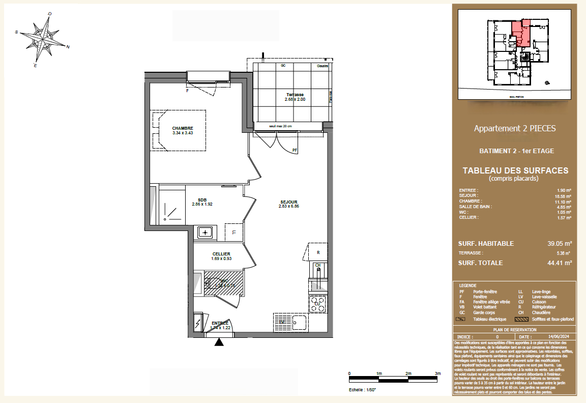 Photo Appartement Type 2 de 39.05m² - Bons en Chablais image 3/3