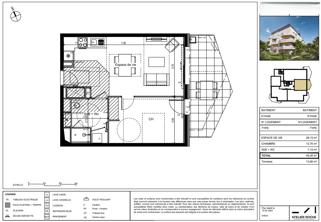 Photo Appartement T2  vendre à  Ville La Grand image 5/5