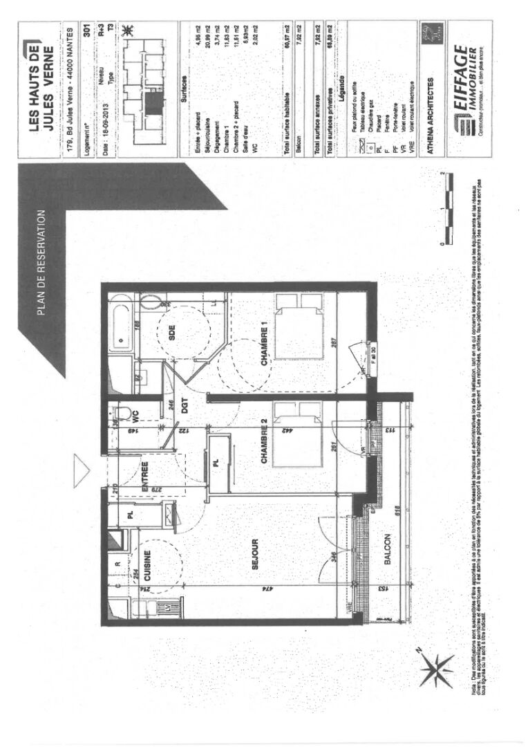 Photo A LOUER  T3 DE 60.97M²  SECTEUR JULES VERNE image 6/6