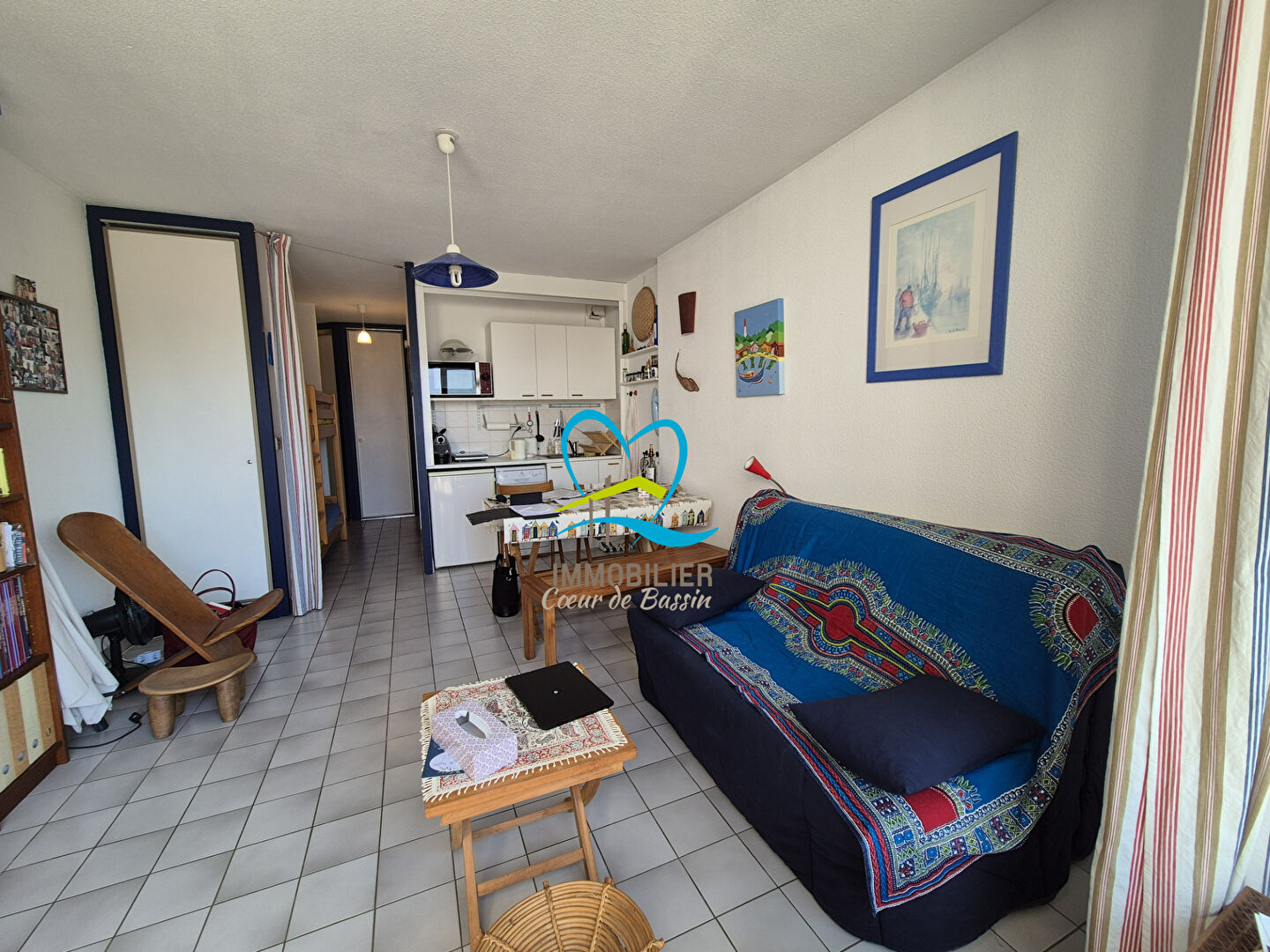 Photo Appartement Andernos Les Bains 2 pièce(s) vue Bassin image 6/6