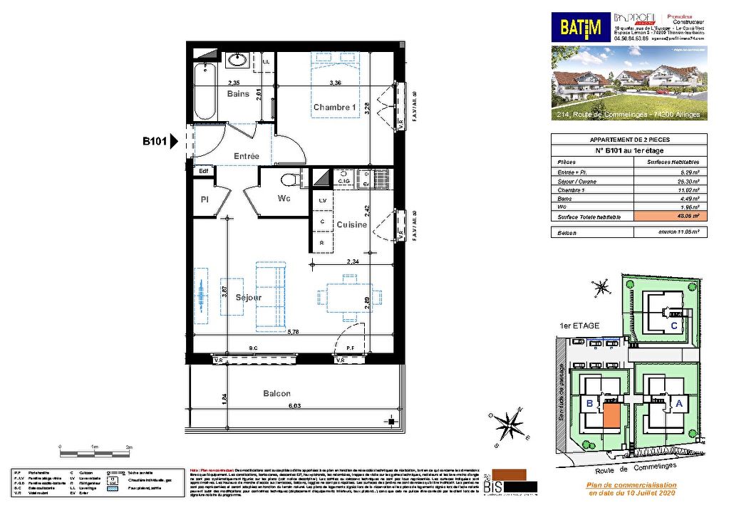 Vente Appartement de 2 pièces 48 m² - ALLINGES 74200 | IMOGROUP THONON LES BAINS - IMOGROUP photo2