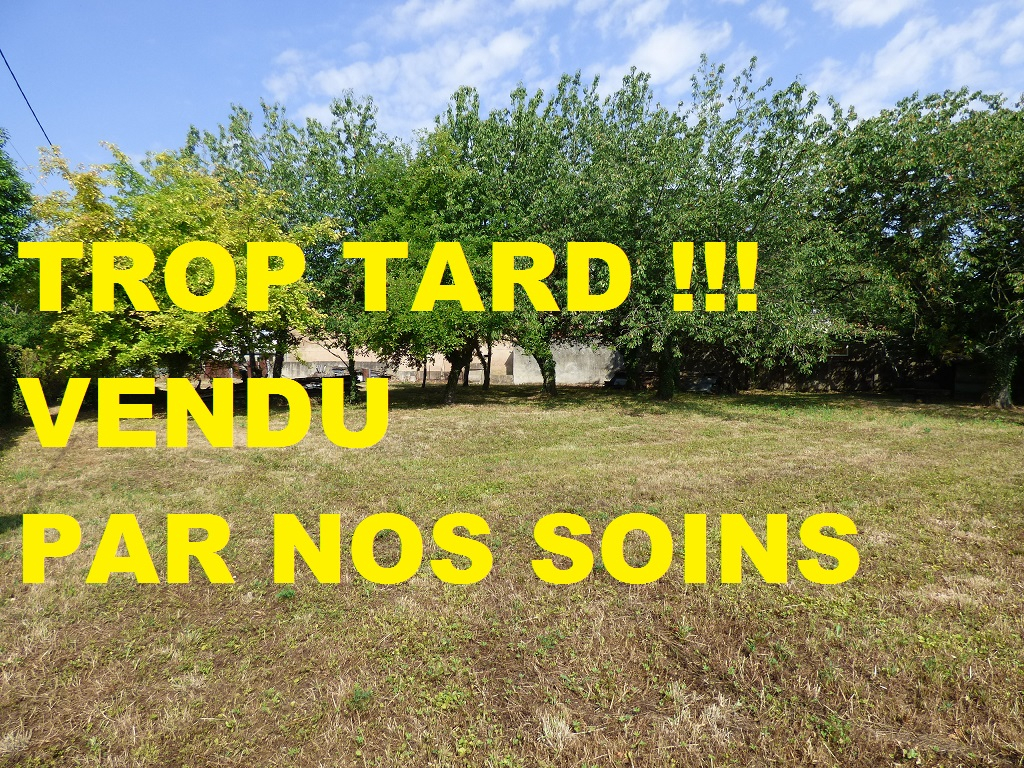 Vente Terrain de 1572 m² - SAINT TRIVIER DE COURTES 01560 | IMOGROUP SAINT TRIVIER DE COURTES - IMOGROUP photo1