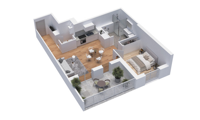 Photo BREST - Appartement neuf type 2 image 3/4