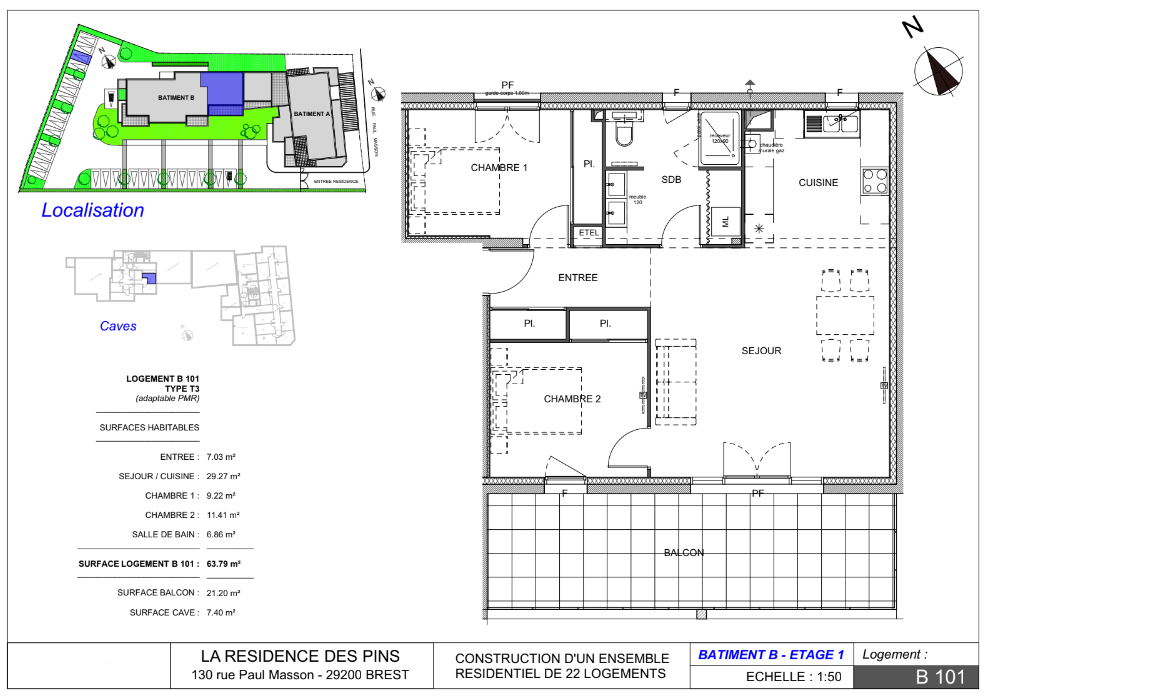 Photo Programme neuf - BREST - Appartement type 3 image 3/4