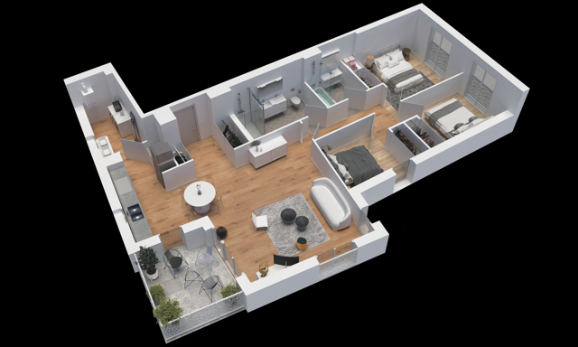 Photo Programme neuf - BREST - Appartement type 3 image 4/4