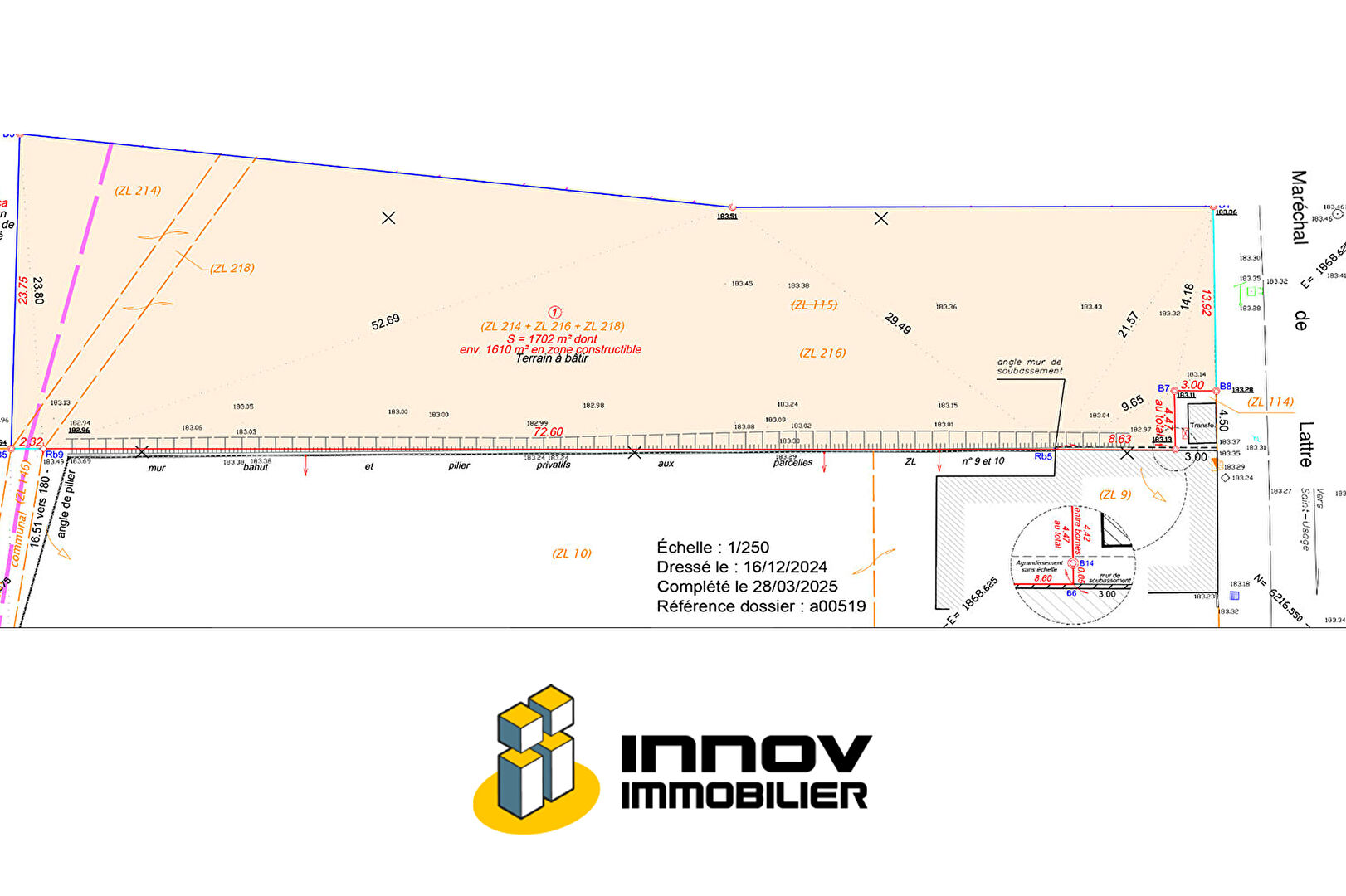 Photo Brazey-en-Plaine - Terrain constructible viabilisé image 5/6