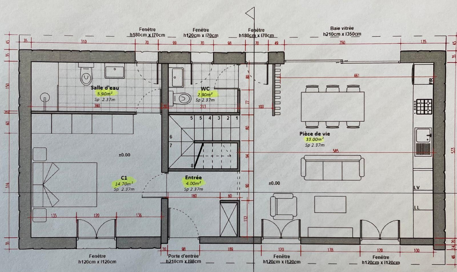 Photo Maison Guernes 5 pièce(s) 100 m2 image 3/4