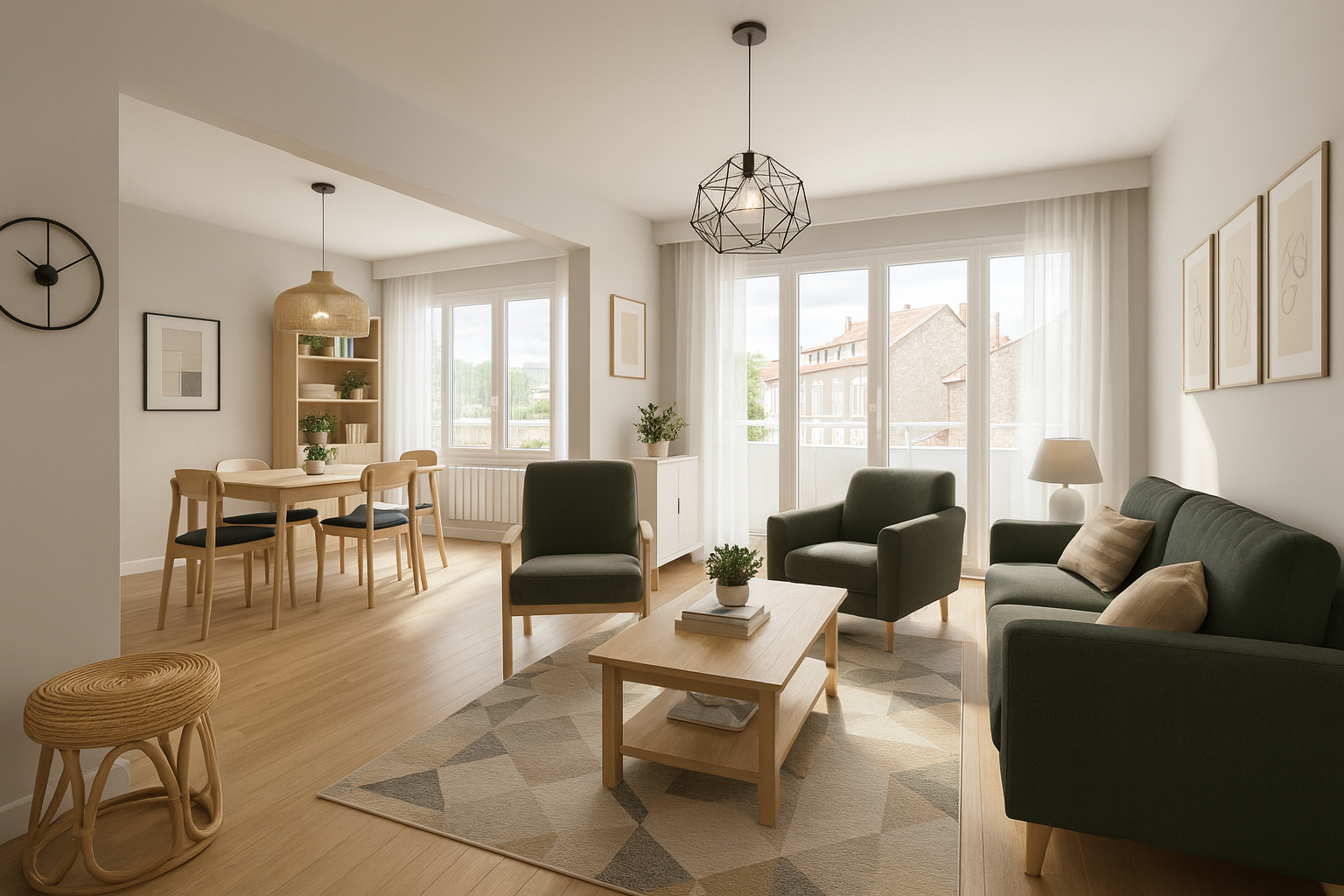 Photo Appartement 4 pièces traversant de 80,5M2 à Saint-Etienne image 1/6