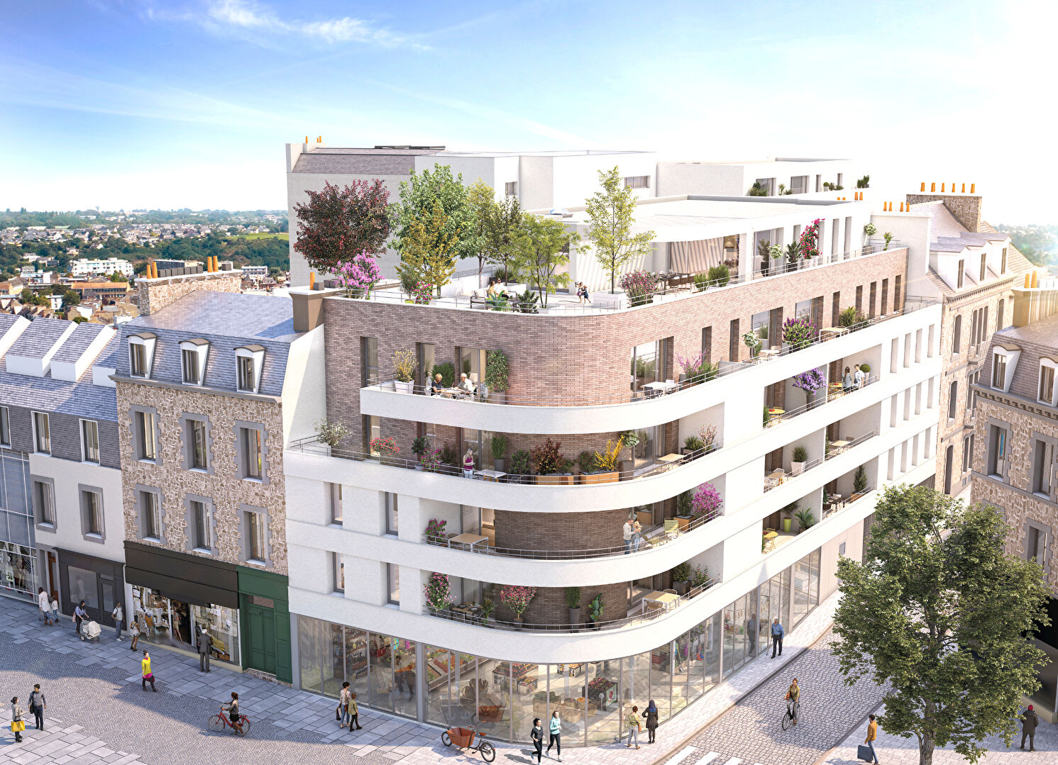 ST-BRIEUC CENTRE, T3 neuf  Standing...