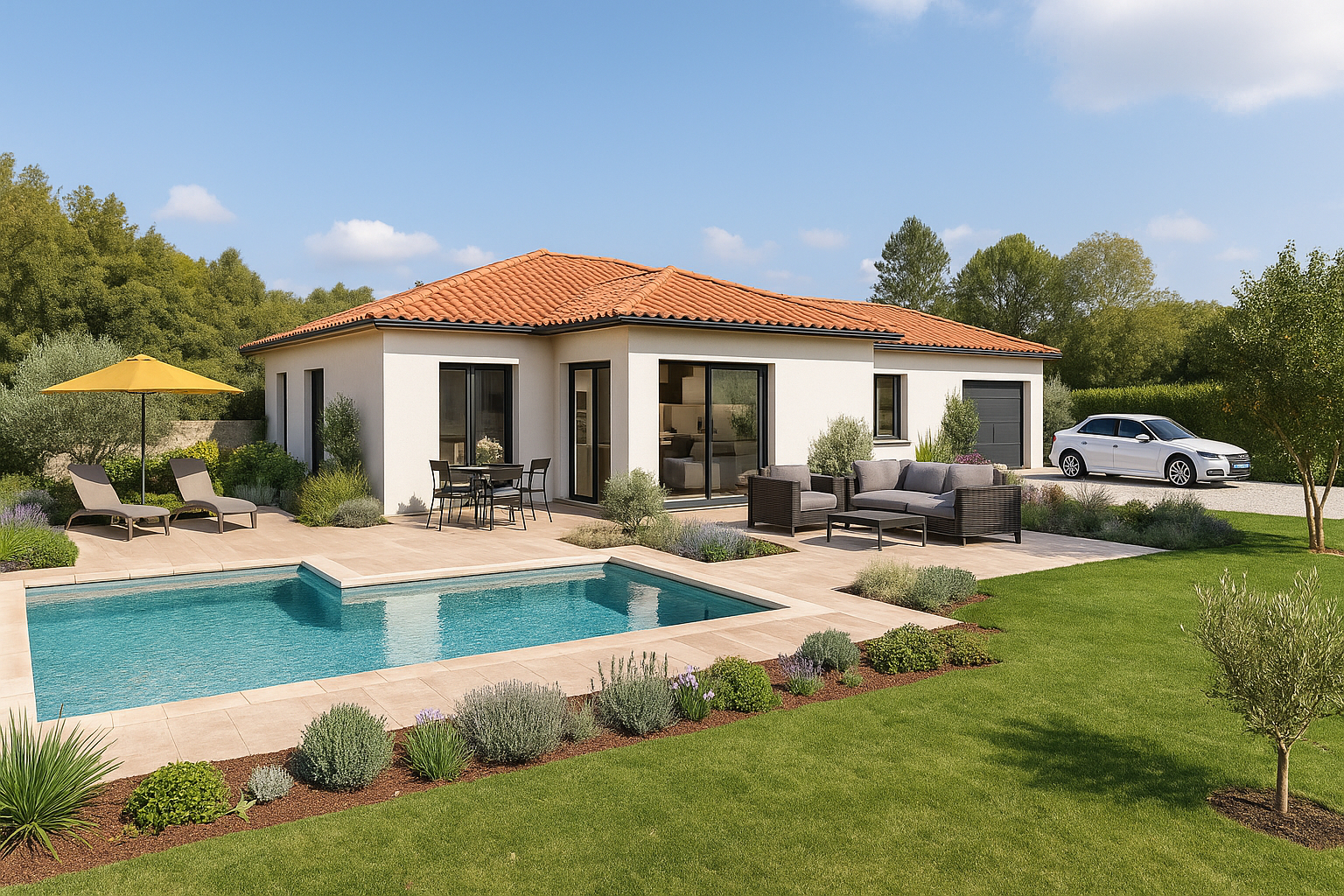 Terrain + Maison (parcelle de 824 m²) Ref 446