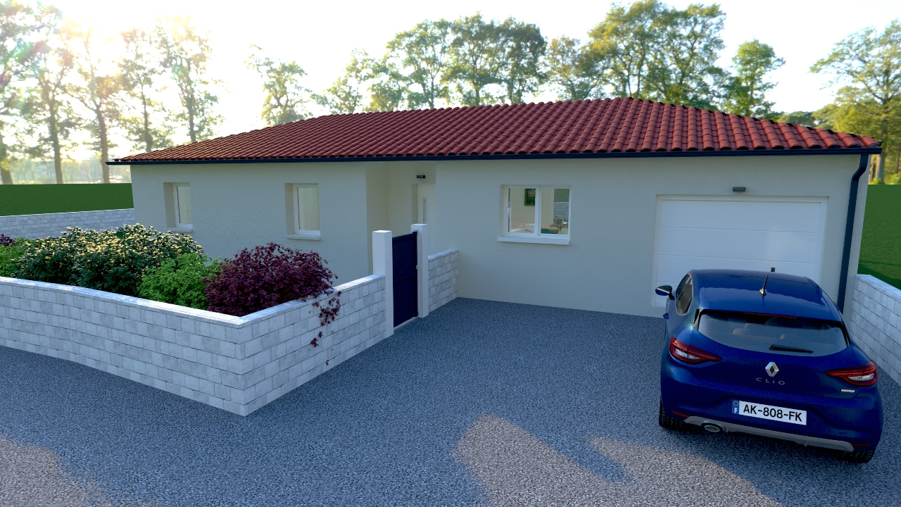 Photo Terrain + maison (parcelle de 655 m²). Ref  465 image 2/5