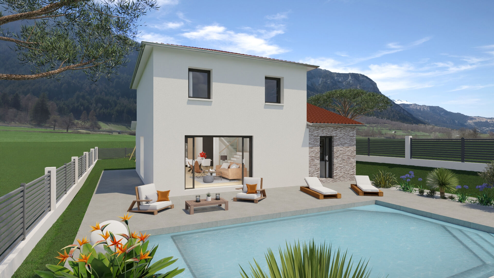 Photo Terrain + Maison (parcelle de 551 m²) ref 479 image 2/3