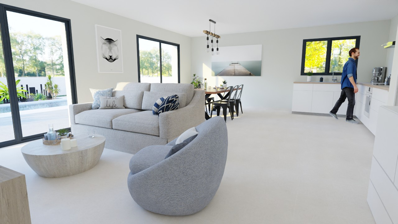 Photo Terrain + maison (parcelle de 335m²) ref  508 image 2/4