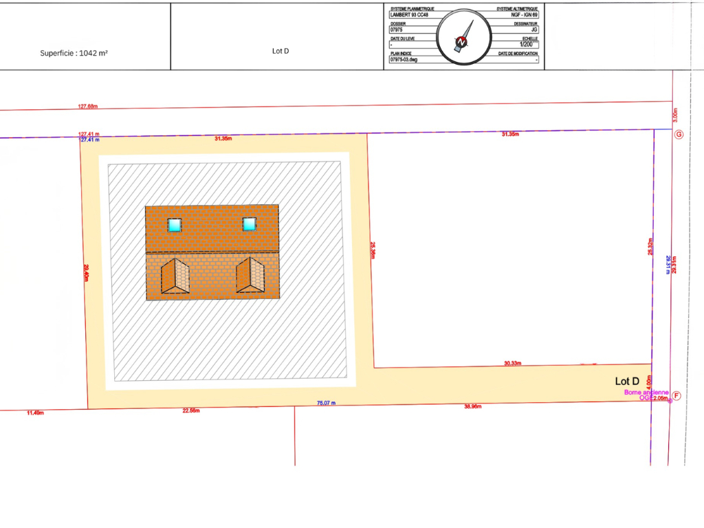 Terrain Coulombs 1042 m2