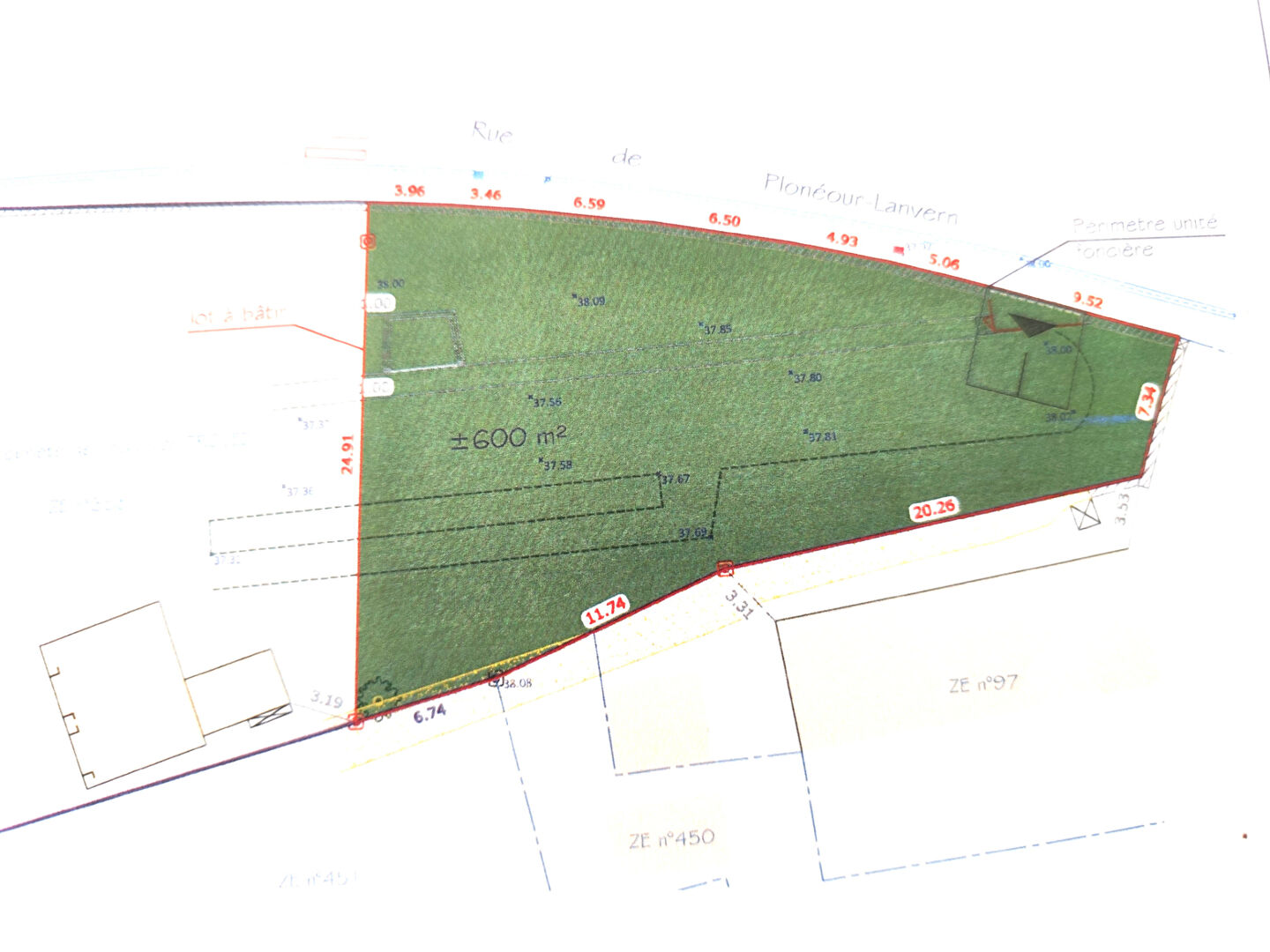 Photo Terrain TREMEOC 600 m2 image 2/3