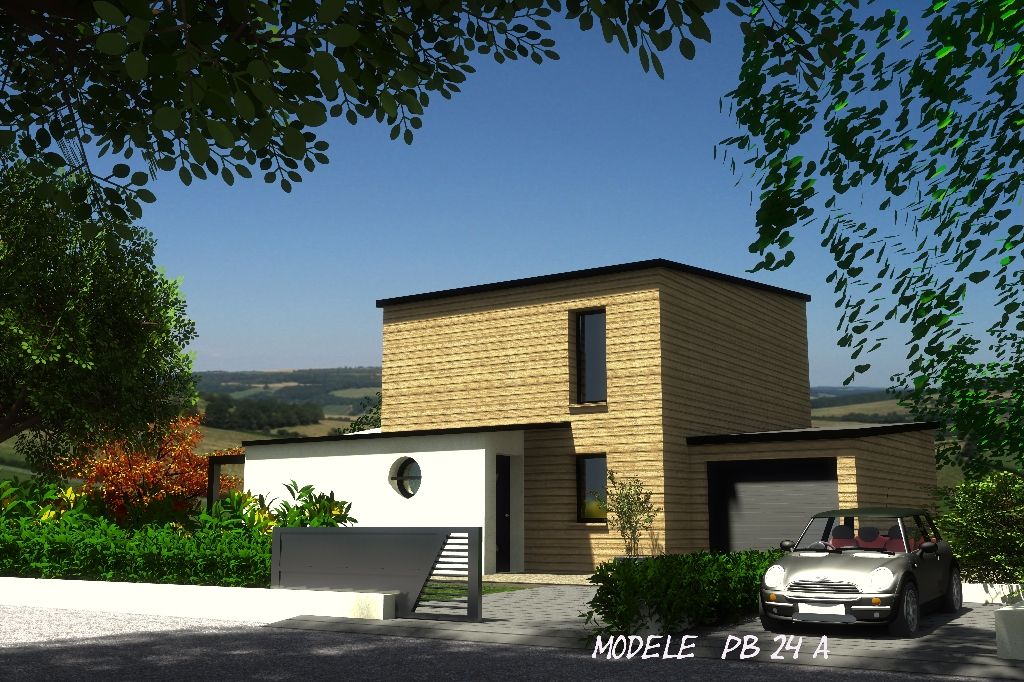 Maison bois moderne à  Ploudalmézeau 4 chambres - 296 545