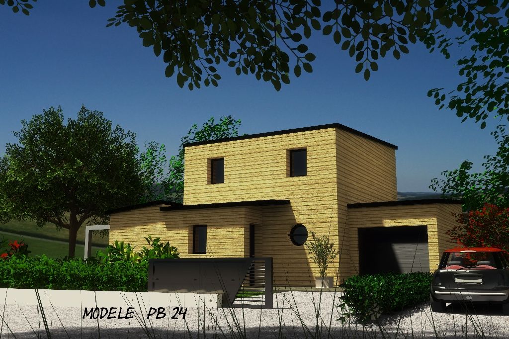 Maison bois moderne au Drennec de 4 chambres à 231 430