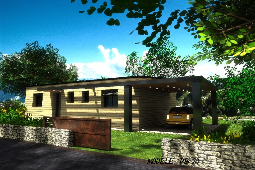 Photo Maison bois de 3 chambres de plain-pied à Saint-Ségal - 131 363 image 1/1