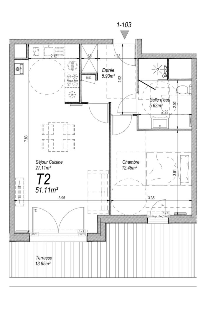 Photo Appartement T2 de standing - Terrasse image 6/6