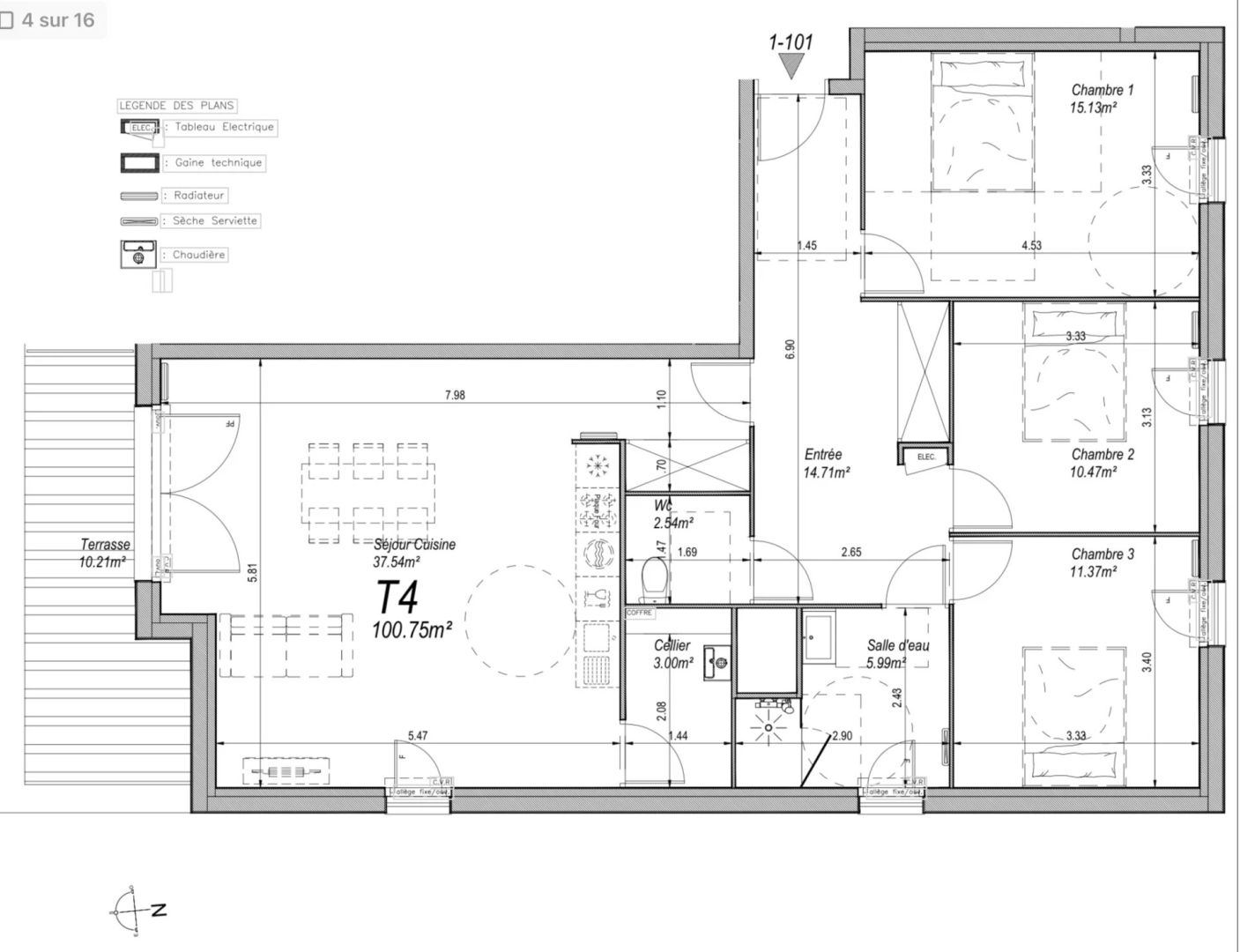 Photo Appartement T4 de standing - Terrasse image 6/6
