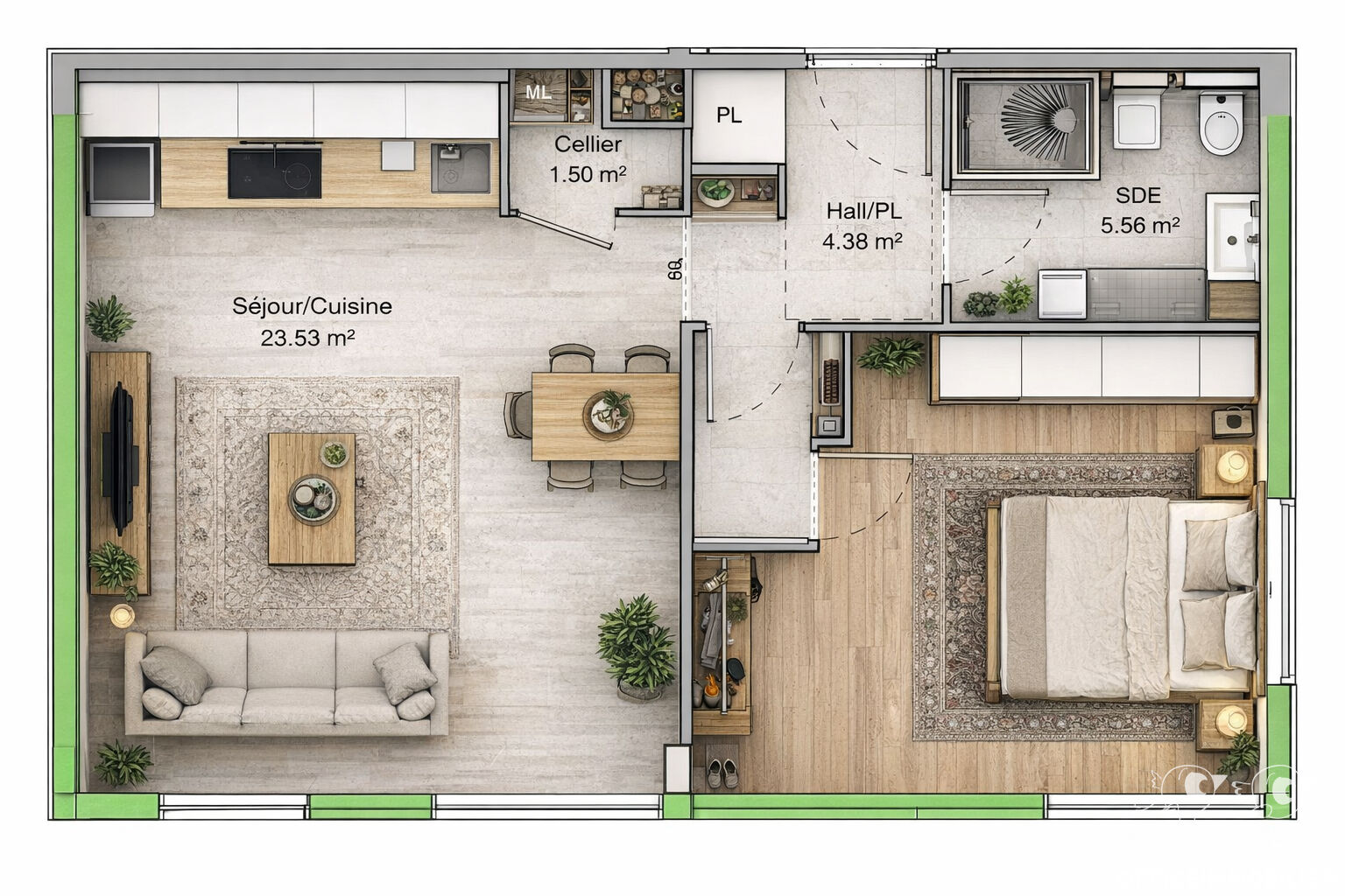 appartement 48m² BESANCON - photo 1