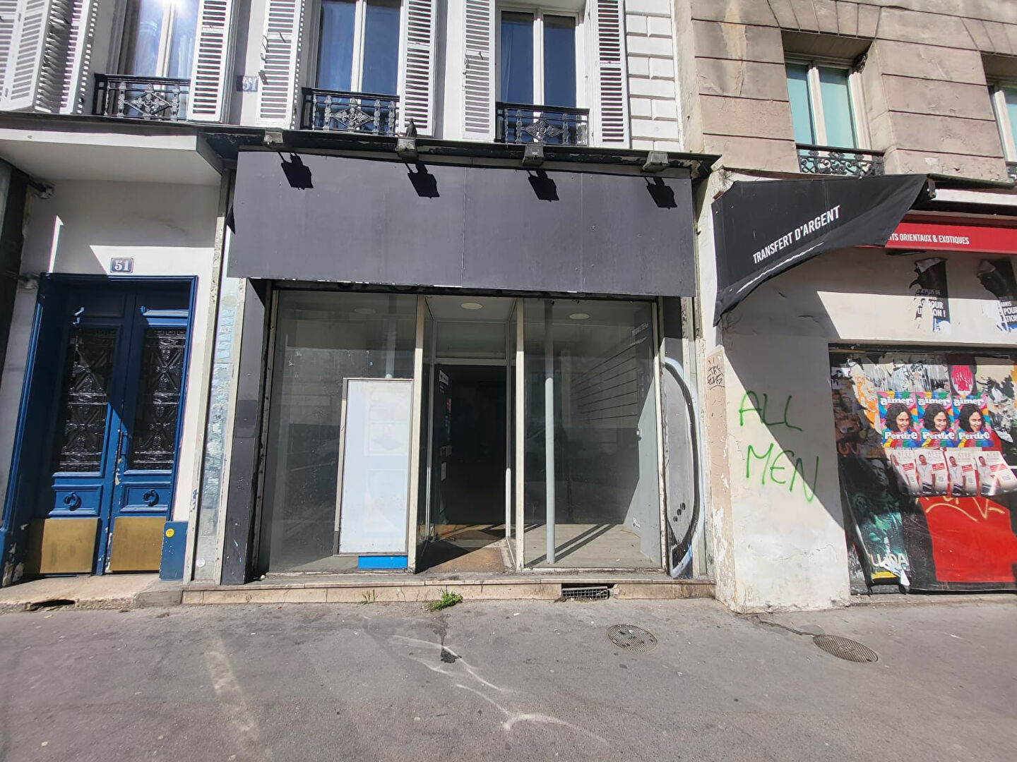 Murs de boutique 81m² paris 10eme