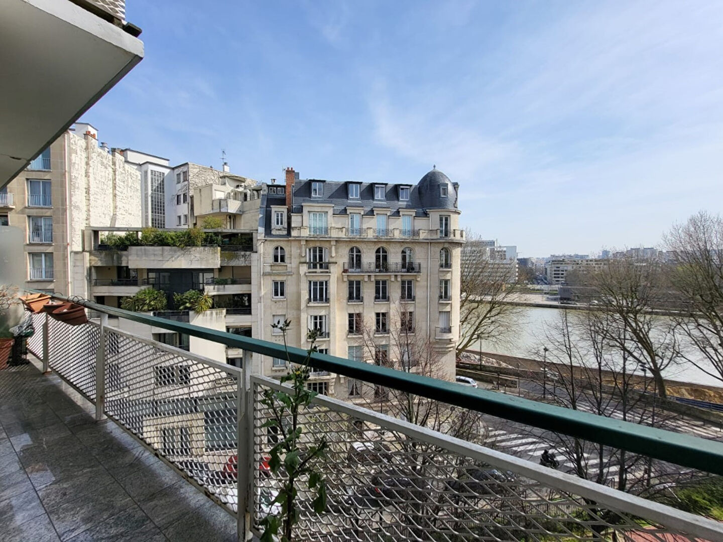 Appartement + balcon 3 pièces 72m² paris 16eme