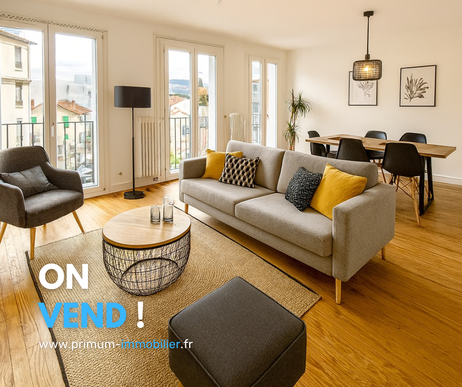 CLERMONT-FERRAND / Appartement de type T3 à vendre refait à neuf avec façade isolée !