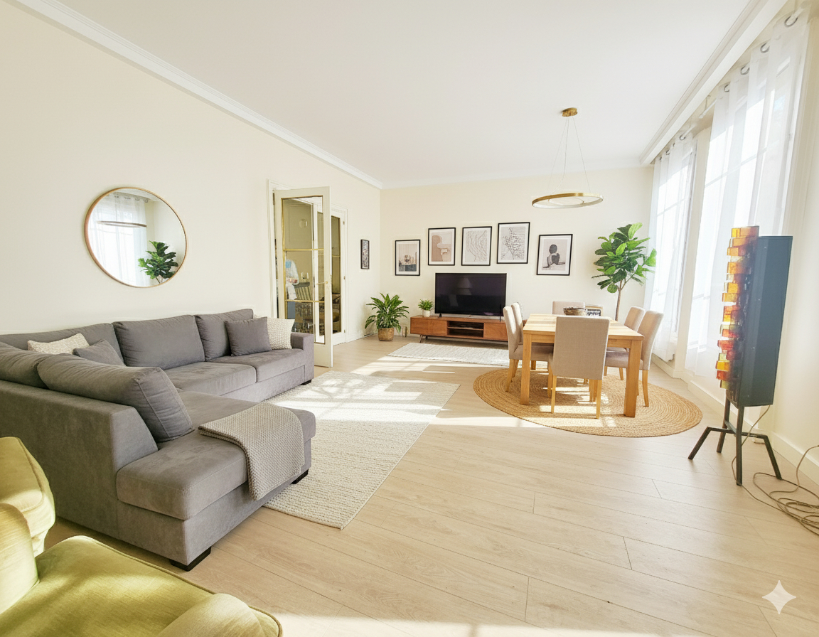 3 pièces 74M² + cave