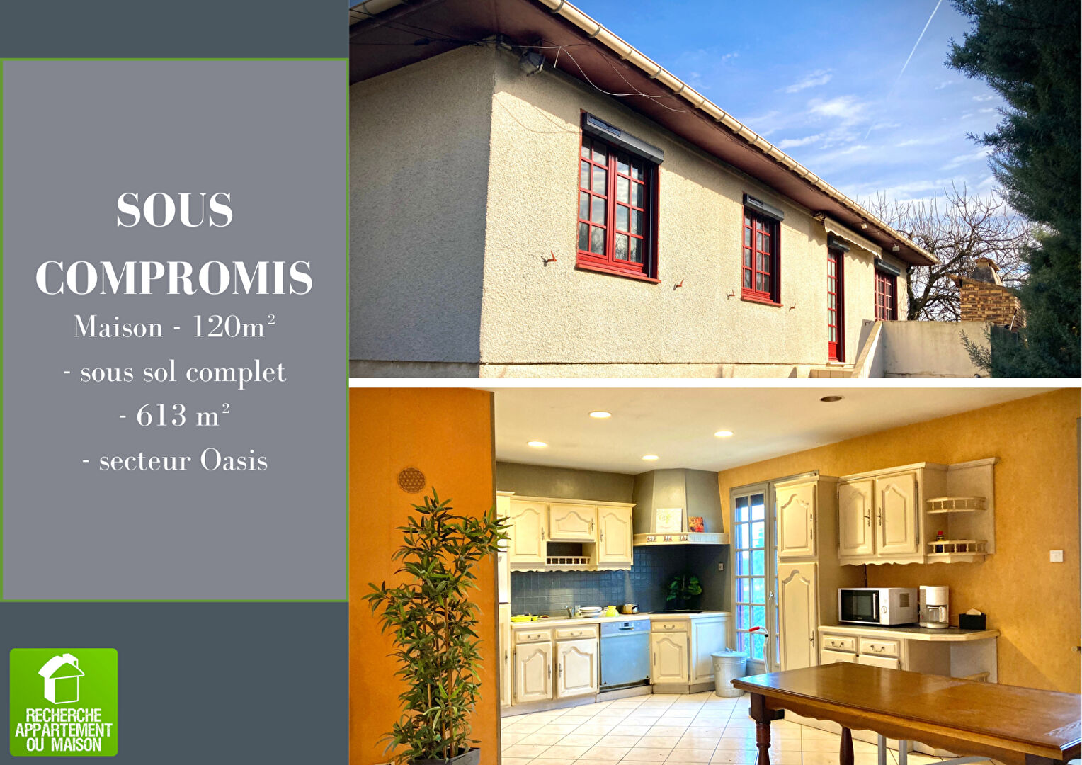 Photo Maison individuelle de 125m2 sur terrain de 617m2 à l'Oasis !! image 1/6