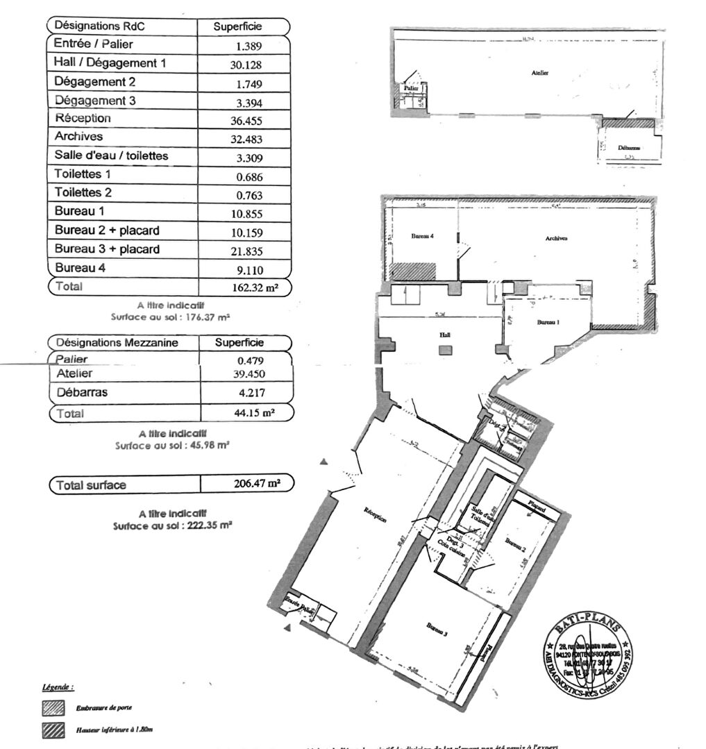 Local de 163 m2 secteur Gobelins