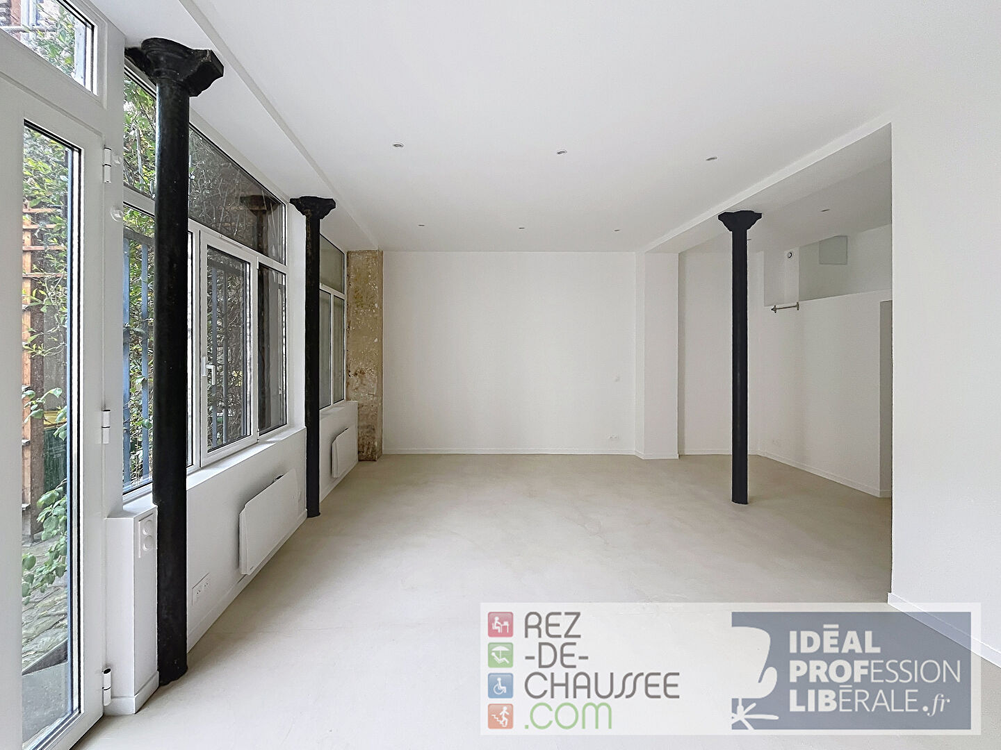 Beau local de bureaux sur cour arborée à Paris 18 — photo 3