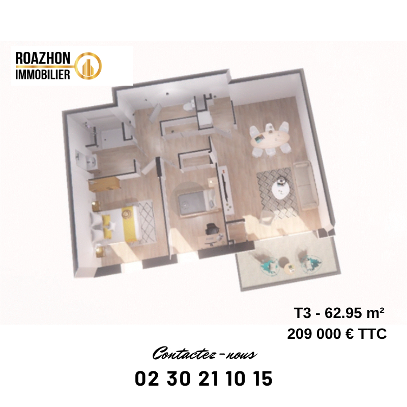 Photo Programme Neuf - T3 avec terrasse et jardin image 3/4