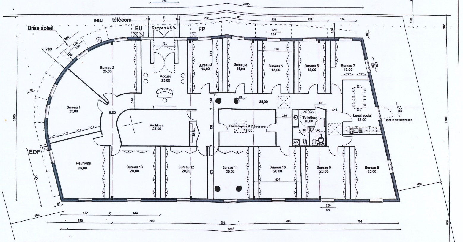 Photo Bureaux 414 m2 - Bruges image 2/2