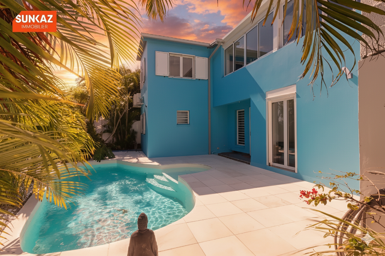 T4 intimiste avec piscine et studio indépendant - St-Pierre TERRE SAINTE
