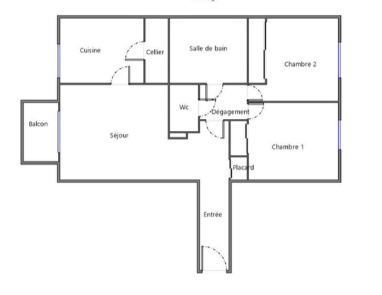 Appartement Acheres 3 pièce(s) 71.59 m2
