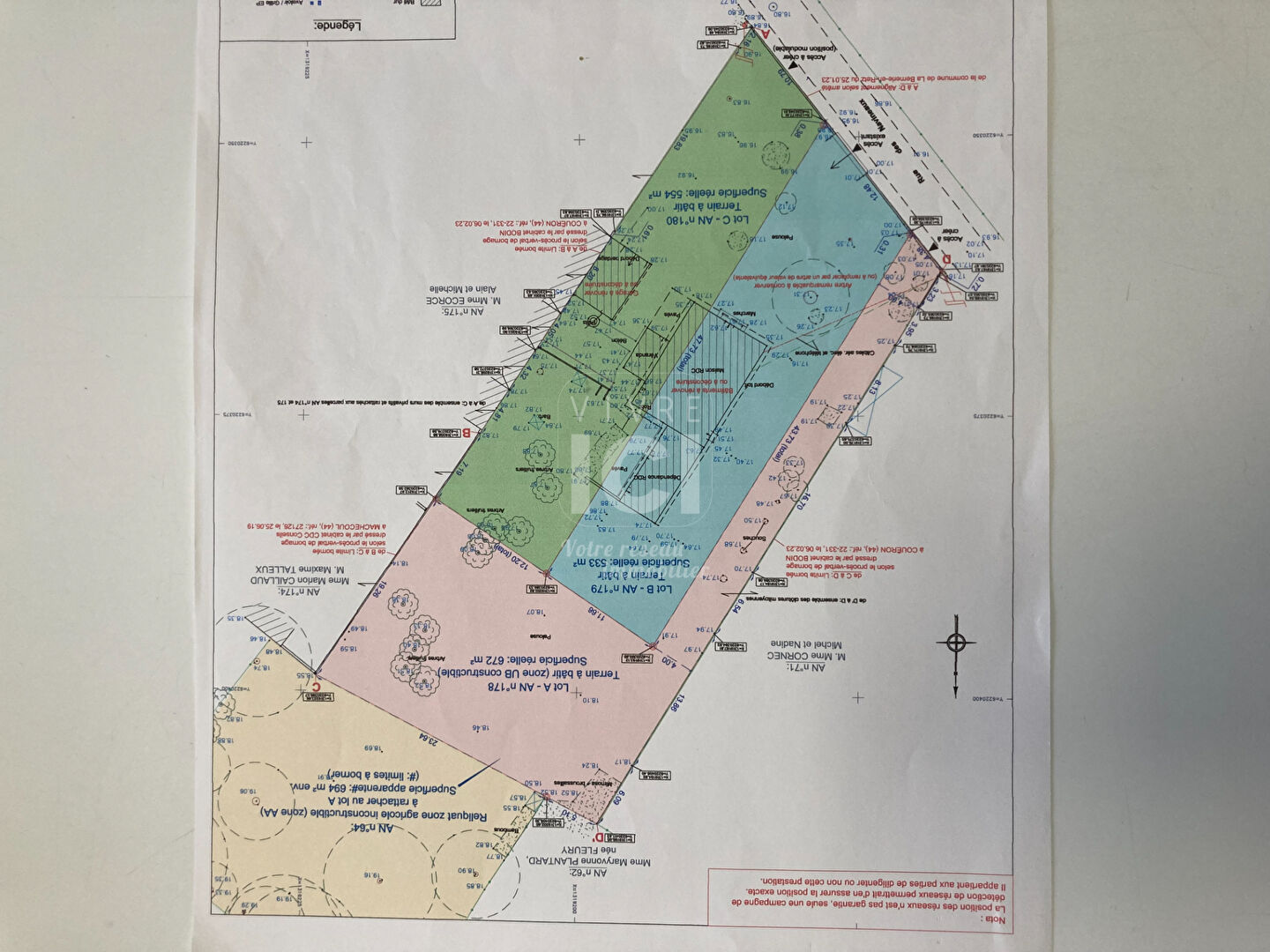 Photo Terrain La Bernerie En Retz 554 m2 lot C image 4/5