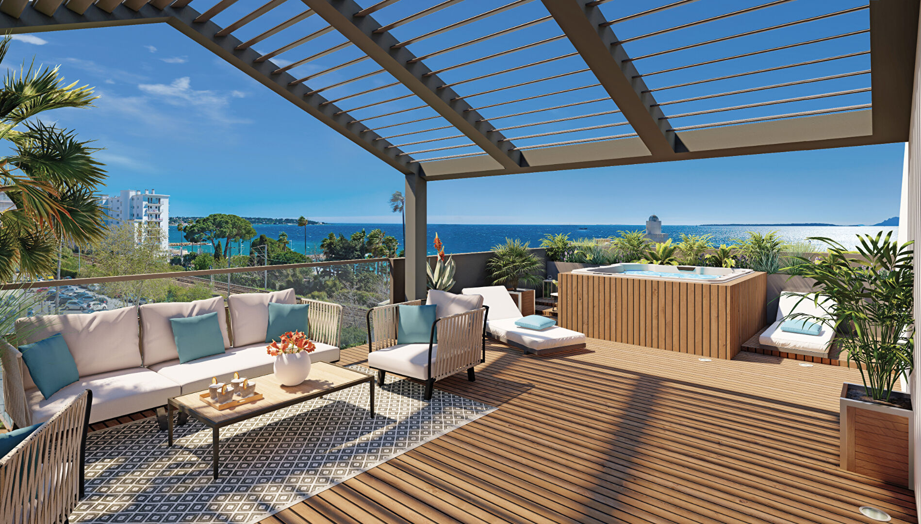 Appartement JUAN LES PINS 3 pièce(s) 116 m2 parking + place 2roues et cave