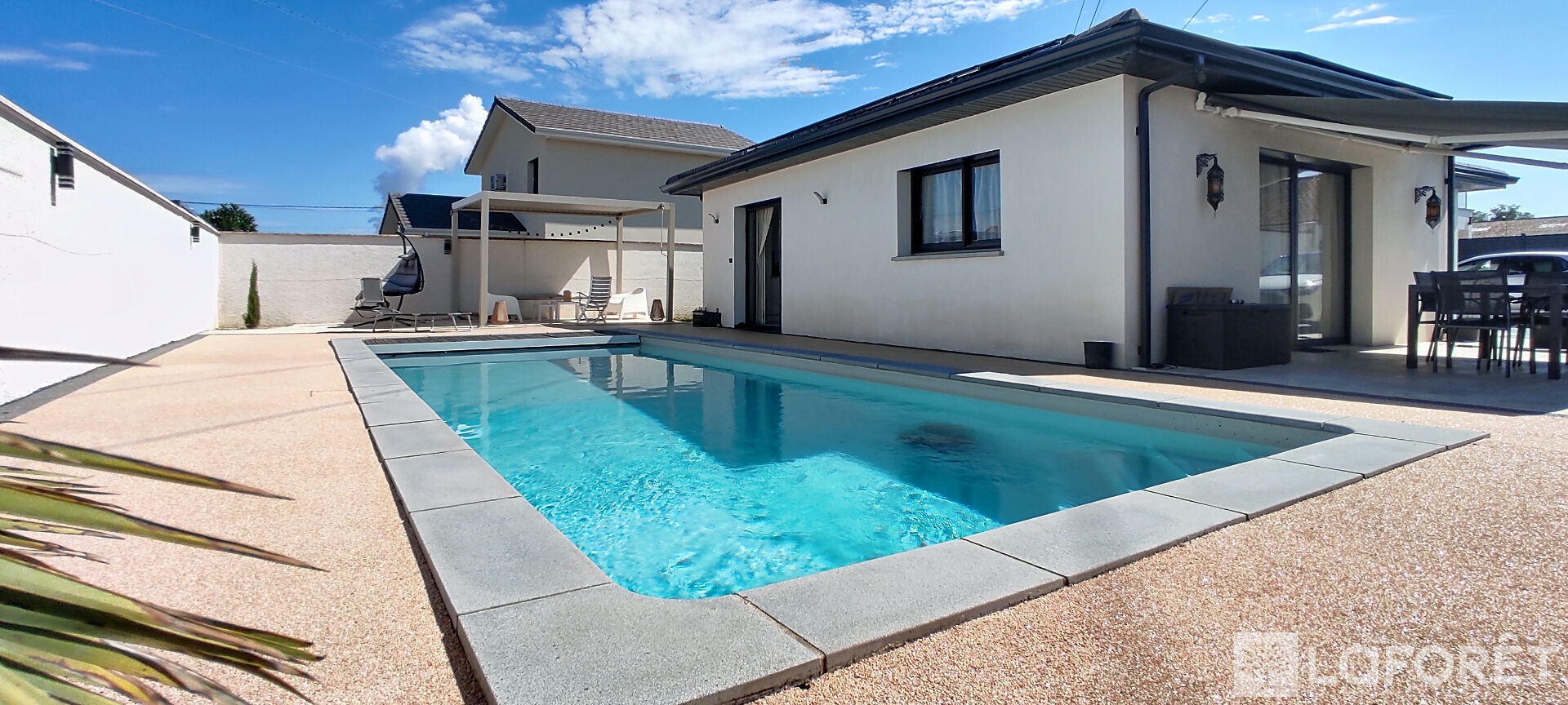 Maison Plain pied piscine, 3 chambres, Tignieu-Jameyzieu