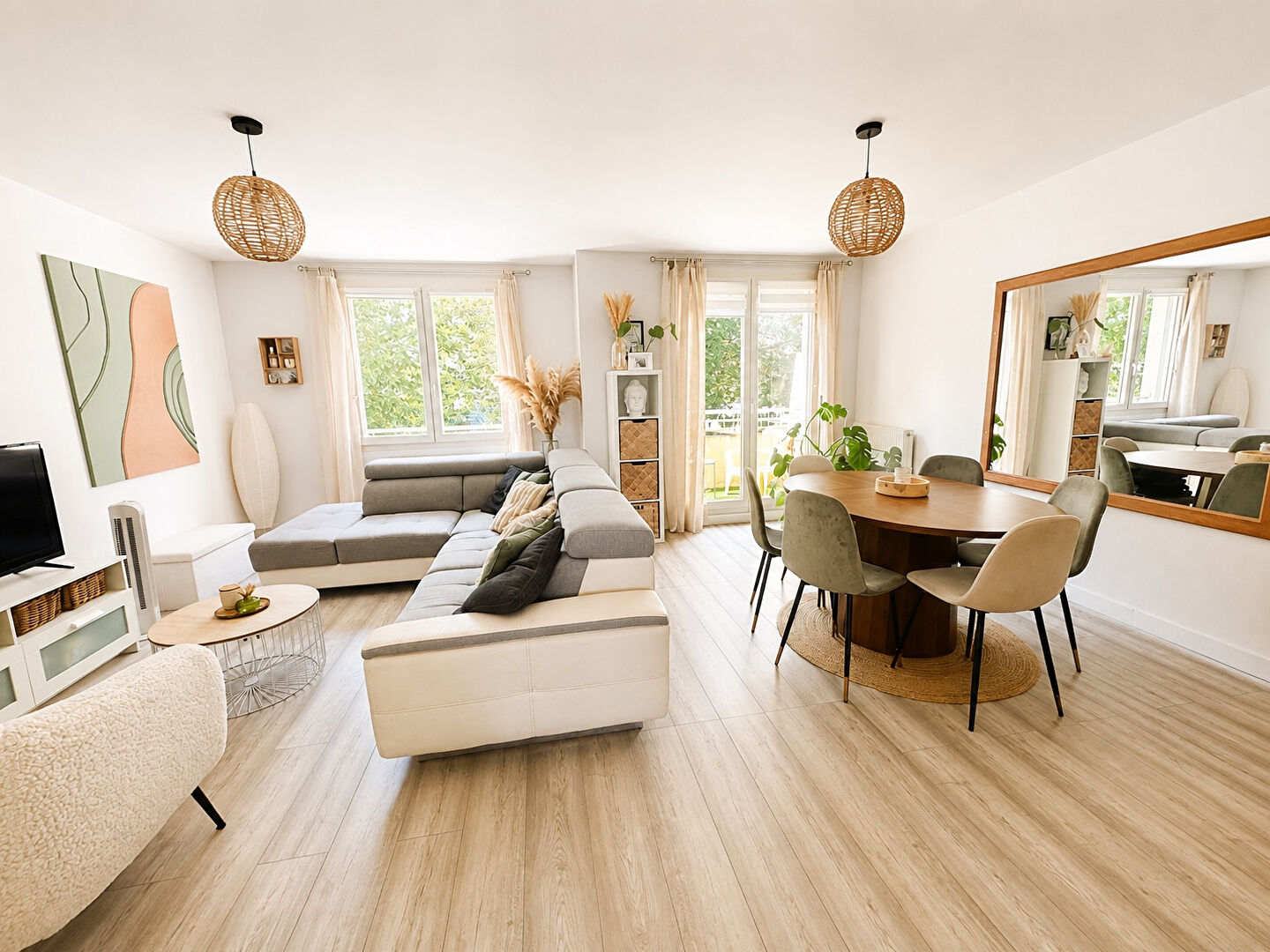 Maison, Cézeaux, 120m2, 4chs, jardin, garage
