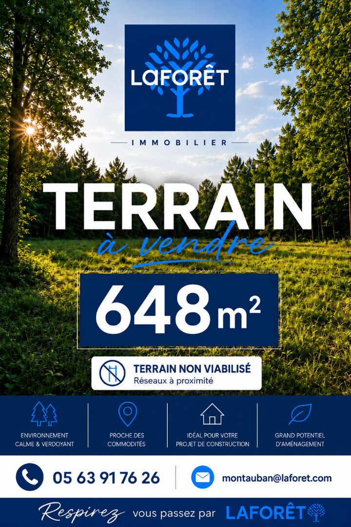 Terrain Villemade 648 m2