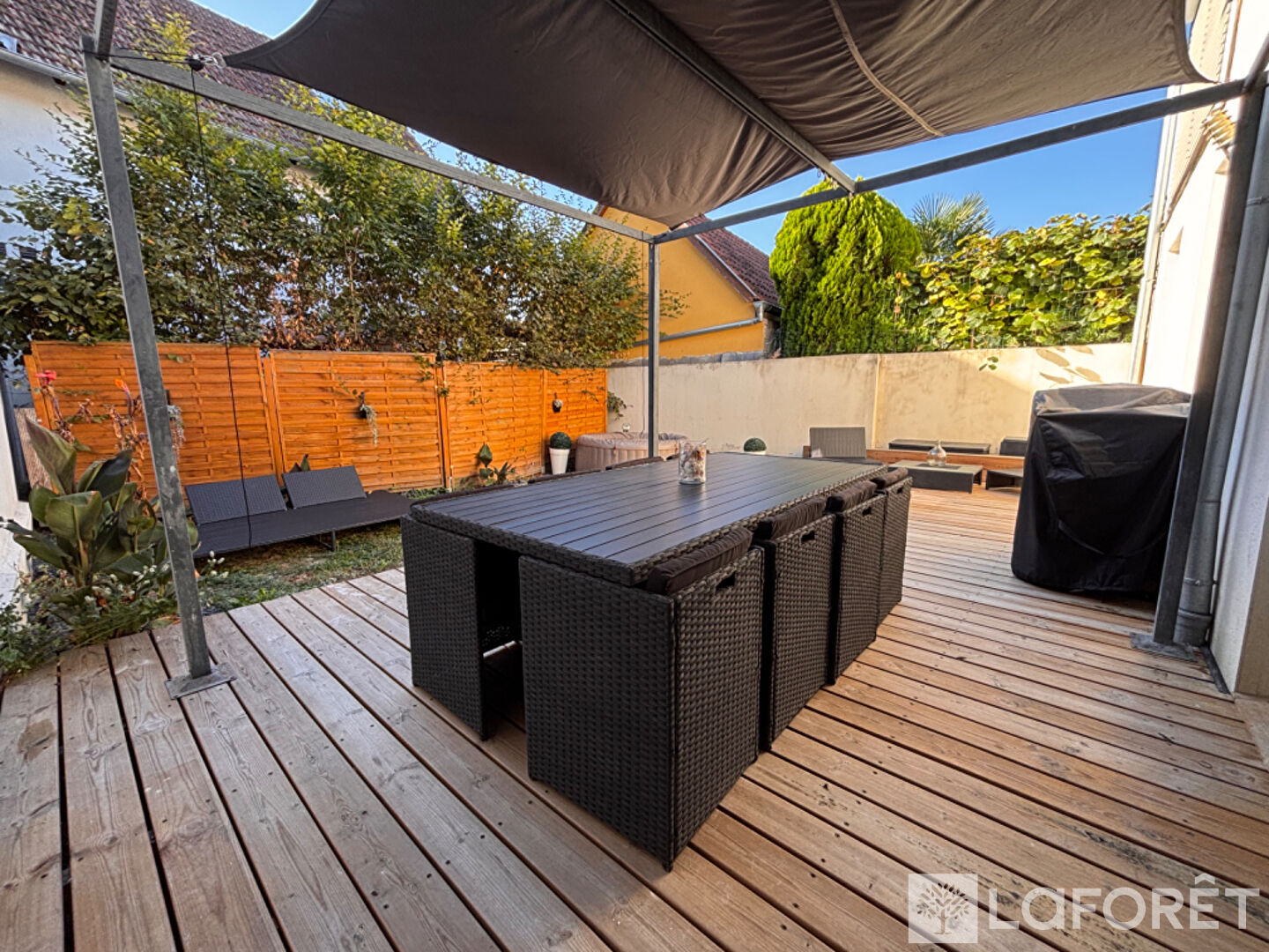 Rhinau ~ Rez-de-jardin de 111 m² avec terrasse et jardin, 3 chambres